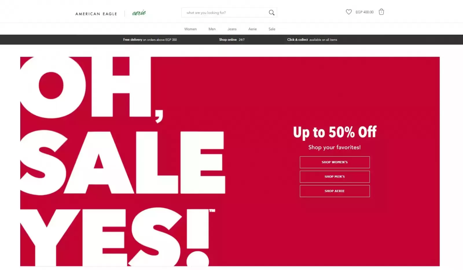 American Eagle 15% Off Egypt