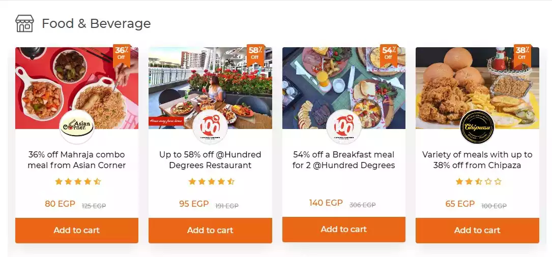 كود خصم وفرها على الاغذية والمشروبات خصومات حتى 58%