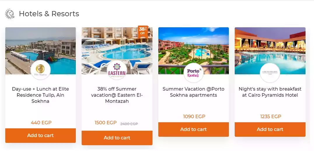 كود خصم وفرها على حجوزات الفنادق والمنتجعات السياحية بخصم 38%